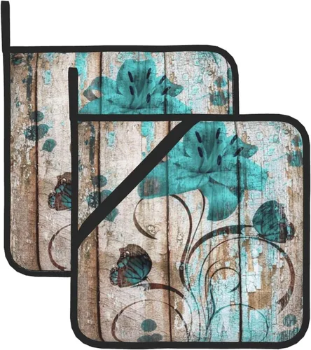 Vista 15 de Paquete de 2 soportes para macetas rústicas de margaritas con bucles para colgar, juego de agarraderas para decoración de concurso, encimera