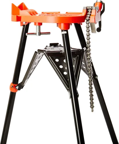 Vista 3 de RIDGID 36273 460-6 TRISTAND Tornillo de cadena y RIDGID 10883 modelo 418 engrasador con aceite de corte de rosca prémium