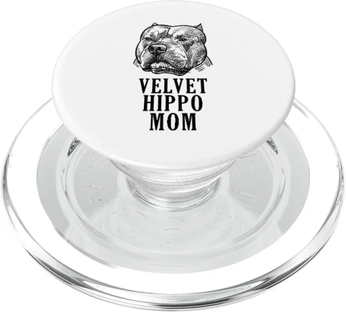 Vista 8 de Terciopelo Hippo mamá Pitbull perro propietario American Bully Pitbull PopSockets intercambiable PopGrip