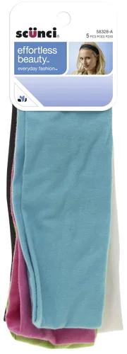 Vista 3 de scunci sin esfuerzo Belleza Amplia Stretch Basic Headwraps, Básico