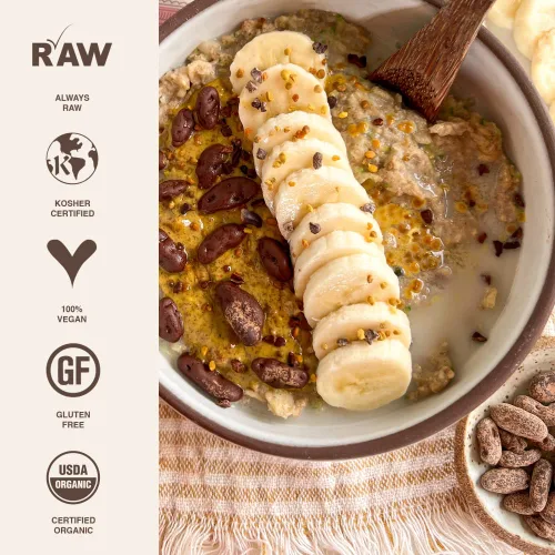 Vista 7 de Rawmio Almendras cubiertas de chocolate - Orgánicas, crudas, veganas, 70% chocolate negro, 2 paquetes, 2 onzas.