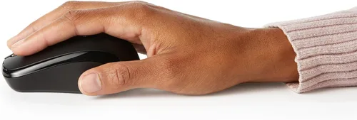 Vista 3 de Amazon Basics Ratón óptico inalámbrico para computadora de 2,4 GHz con receptor nano USB, negro