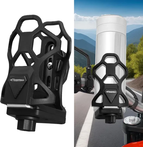 Vista 3 de Portavasos antirrobo para motocicleta, se adapta a botellas de 2.1 a 3.7 pulgadas de diámetro, tamaño ajustable extra grande para botella de agua