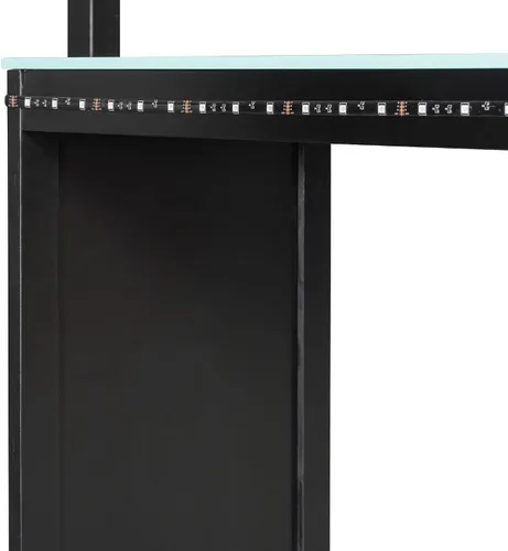 Vista 9 de Gaming L-Shaped Twin Bed RGB LED USB，Blue-V：Twin
