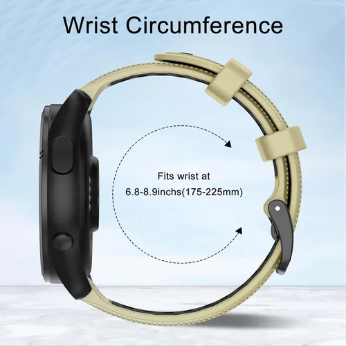 Vista 5 de ISABAKE Correa de silicona de liberación rápida de 22mm de reemplazo para Gamrin Forerunner 265, Forerunner 255, Garmin Vivoactive 4, Garmin Venu 2