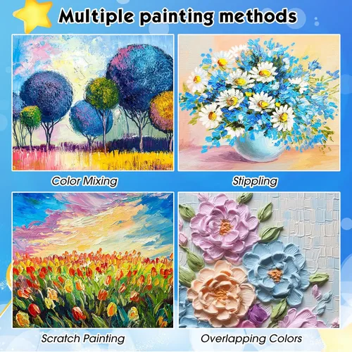 Vista 5 de Geyoga 36 piezas de colores pastel al óleo negros a granel para artistas