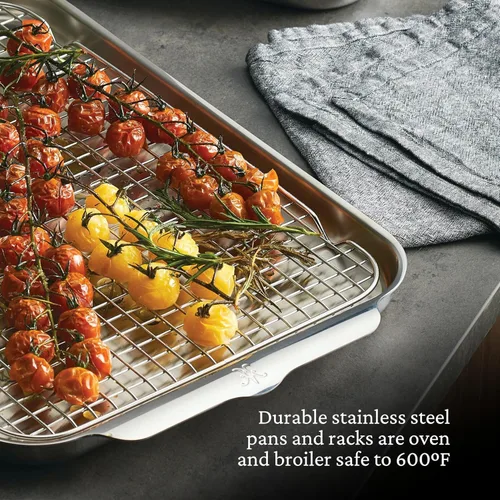 Vista 11 de Hestan Provisions OvenBond - Juego de 7 piezas Gourmet Essentials de acero inoxidable de tres capas