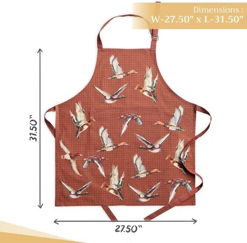 Vista 420 de Maison d' Hermine Delantales para mujer con bolsillo, 100% algodón (27.50 x 31.50 pulgadas)