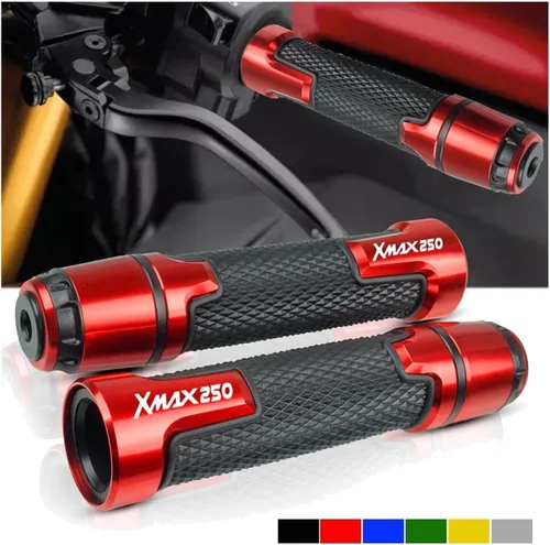 Vista 2 de Para Yamaha X-MAX 250 Xmax 300 Xmax 125 Xmax 250 2017-2019 motocicleta 7/8 "22MM manillar mano puños manillar extremos