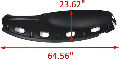 Vista 3 de ECOTRIC Cubierta de Tablero Compatible con Dodge Ram 1500 1998-2001/Dodge Ram 2500 3500 1998-2002, Cubierta Negra para Tablero
