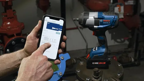 Vista 10 de BOSCH GDS18V-740CB14 PROFACTOR™ Kit de llaves de impacto conectadas de 1/2 pulgada de 18 V con anillo de fricción y (1) batería de alta potencia