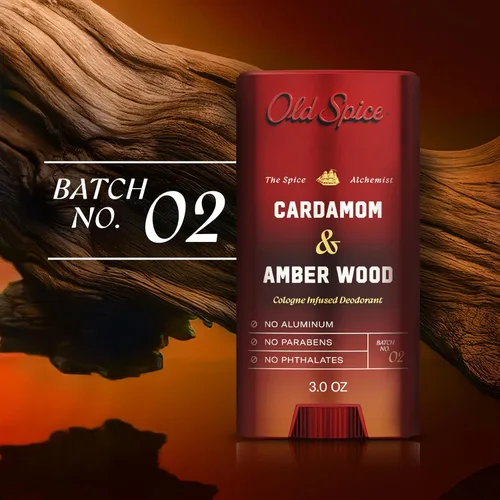 Vista 7 de Old Spice - Desodorante sin aluminio para hombres, cardamomo y madera