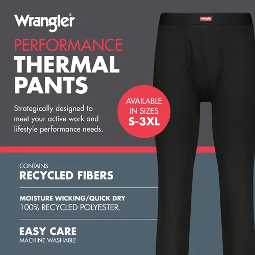 Vista 2 de Wrangler - Ropa interior larga térmica para hombre con estribos - Pantalones largos para hombre