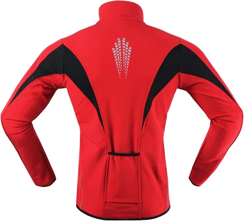 Vista 3 de Chaqueta térmica para ciclismo (tejido Softshell, resistente al viento, impermeable, 15K) de ARSUXEO