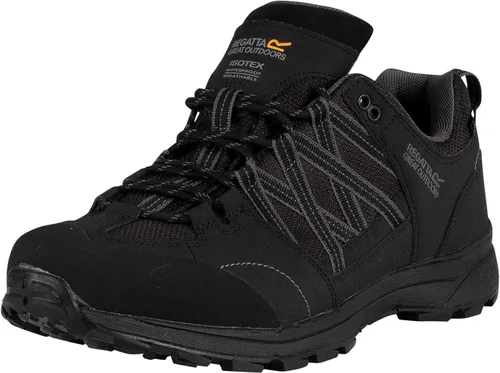 Vista 16 de Regatta Samaris Low II WP - Zapatillas de senderismo AW18 Negro Fiesta Rojo