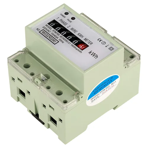 Vista 8 de Medidor eléctrico del carril del estruendo del metro electrónico del kilovatio, 220V AC Digital la monofásico del vatiímetro 2 del alambre 4P metro