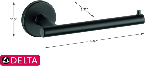 Vista 7 de Delta Trinsic Collection - Accesorios de baño negro mate (75935-BL + 75950-BL)