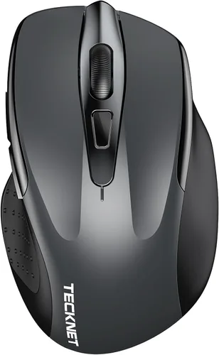 Vista 8 de TECKNET Ratón Inalámbrico Recargable, Ratón para Computadora Portátil, Ratones de Computadora USB 2.4G Inalámbricos, Ratón Ergonómico Silencioso