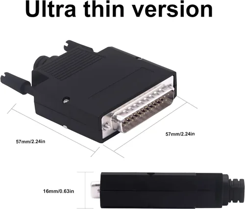 Vista 3 de DB25 Macho Solderless Conector Breakout Board
