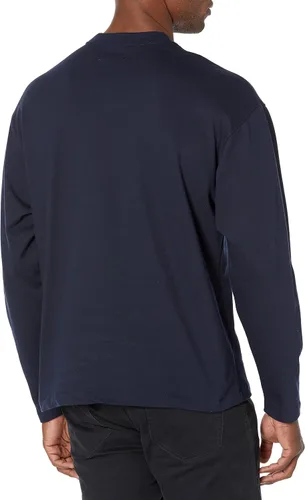 Vista 2 de Calvin Klein Camiseta de manga larga con bolsillo para hombre Heavyweight