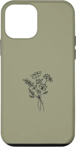 Vista 16 de Funda para iPhone 16 Wildlfower Floral Flower Khaki