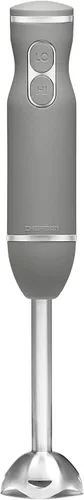 Vista 3 de Chefman Batidora de mano con varillas de inmersión con cuchillas de acero inoxidable, potente batidora eléctrica de hielo con control de 2 Gris