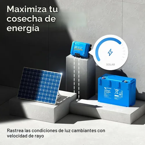 Vista 5 de Victron Energy BlueSolar MPPT Controlador de carga solar - Controladores de carga para paneles solares - 150V, 35 amperios, 12/24/36/48 voltios