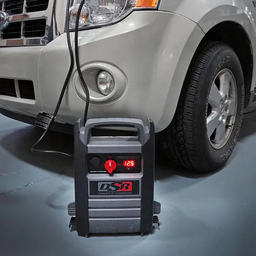 Vista 4 de Schumacher Electric DSR ProSeries - Arrancador de batería para coche y estación de energía portátil - arrancador de coche 12V de 2250 amperios pico