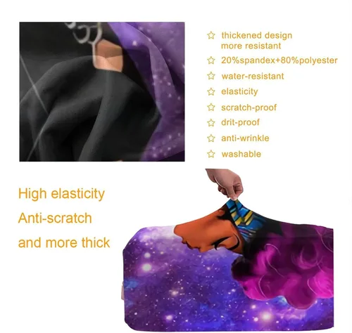 Vista 3 de Maleta De Viaje Protector Explosión Pelo Girl3 Elástica Protectora Lavable Cubierta De Equipaje Con Cremallera Oculta Adecuado Para, estilo9