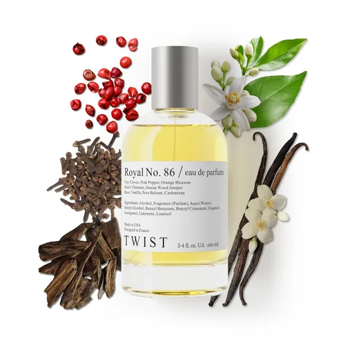 Vista 128 de Twist - Addicted No. 3 - Eau De Parfum inspirado en Y. Black Opium, Perfume de larga duración para mujer, Ámbar y Vainilla, Vegano, Ingredientes