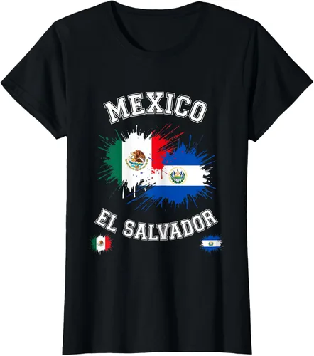 Vista 35 de Camiseta de recuerdo de la bandera vintage de El Salvador de México