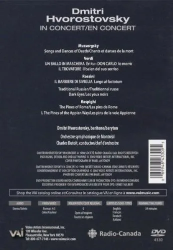 Vista 2 de Dmitri Hvorostovsky in Concert 1998