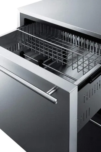 Vista 7 de Summit CL2R248 - Refrigerador integrado de 24 pulgadas de ancho con 2 cajones, sin escarcha, listo para panel (panel no incluido)