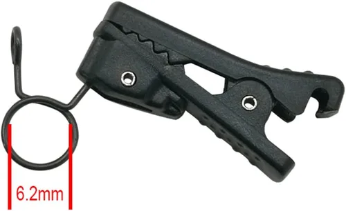 Vista 2 de 2 piezas de plástico ABS Lavalier micrófono clip de corbata para S Ony UWP para Sennheiser para S aramonic para Shure para Boya Ring Lavalier