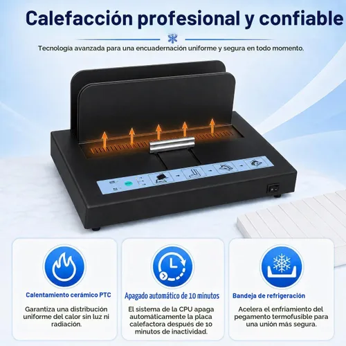 Vista 3 de Capacidad termal de la máquina obligatoria de 500 hojas, material de Negro
