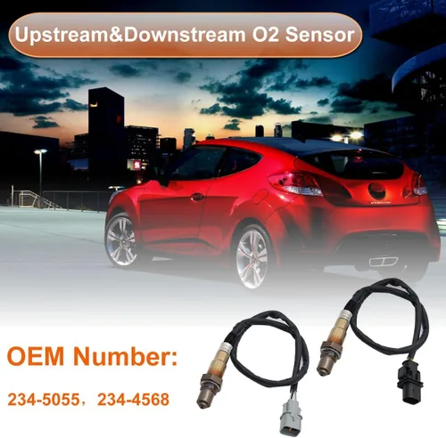 Vista 3 de Sensor de Oxígeno Upstream & Downstream O2 Sensor 234-5055, 234-4568 Compatible con Hyundai Accent 2012-2014, para Hyundai Veloster 2012-2014