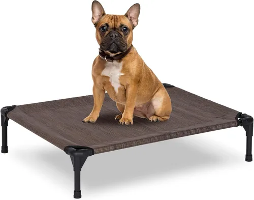 Vista 11 de Cama Elevada para Perros para Exteriores, Catre Elevado para Perros Medianos con Malla Lavable, Cuna Refrescante para Mascotas a Prueba de Mordidas
