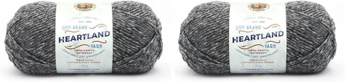 Vista 73 de Lion Brand Yarn Heartland Yarn, Hilo de Peso Medio para Tejer, Ganchillo y Manualidades, 1 Paquete, Great Smoky Mountains Grandes Montañas Humeantes