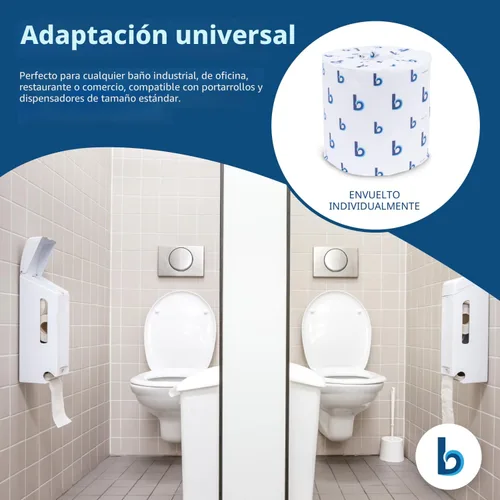 Vista 5 de Boardwalk B6144 2 capas de papel higiénico séptico seguro - blanco (96/cartón)
