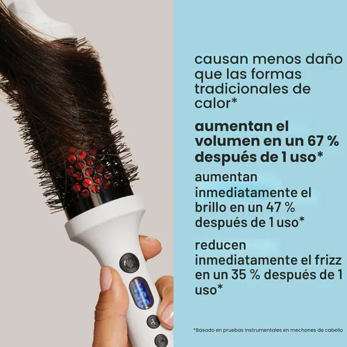 Vista 2 de BONDIBOOST Cepillo térmico infrarrojo, cepillo redondo térmico térmico térmico para cabello suave y brillante, peinado seco para volumen