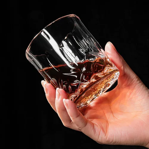 Vista 2 de Juego de 4 vasos de whisky, 8 onzas, vasos antiguos para beber whisky escocés, bourbon, cóctel, coñac, vodka, ginebra de tequila, ron, licor