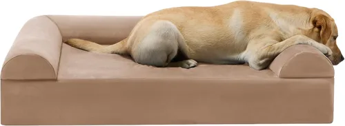 Vista 7 de Barker Beds - Sofá cama ortopédico gigante para perro, almohada superior de 7 pulgadas con cojín de 3 lados, 100-300 libras, espuma viscoelástica