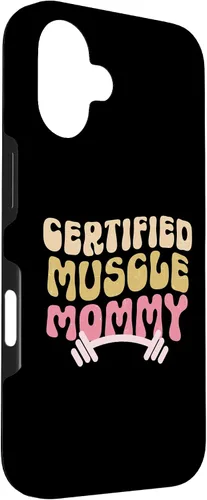 Vista 3 de iPhone 16 certified Muscle Mommy Groovy Pump Cover Lifting Case