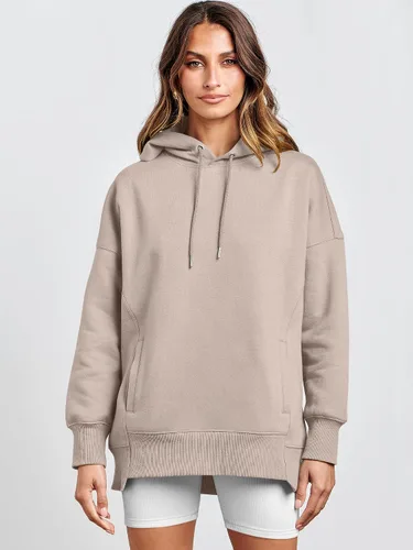 Vista 9 de ANRABESS Sudaderas con capucha de gran tamaño para mujer, sudadera de forro polar 2024, trajes de moda para adolescentes y niñas