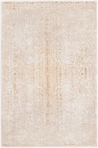 Vista 2 de Unique Loom Deepa Collection Alfombra de área - Pianura (2 pies x 3 pies 1 pulgada, rectangular, marfil y dorado)