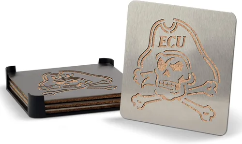 Vista 48 de YouTheFan NCAA Boasters, juego de posavasos de 4 piezas