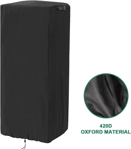 Vista 6 de Funda impermeable para carrito de palomitas de maíz, 25 pulgadas de largo x 18 pulgadas de ancho x 52 pulgadas de alto, 420D