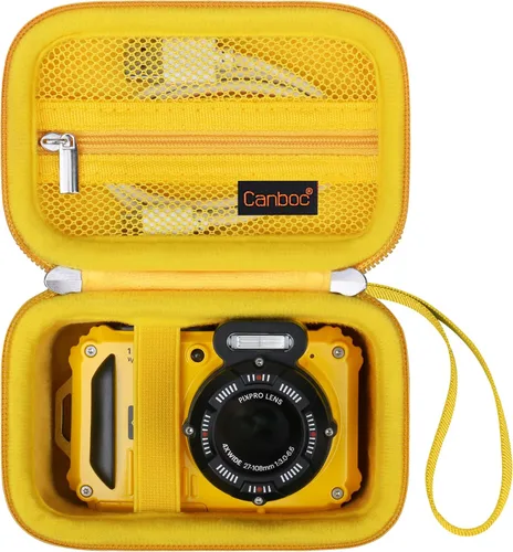 Vista 11 de Canboc Funda de transporte para cámara digital Kodak PIXPRO WPZ2, resistente e impermeable, bolsa de fotografía subacuática, bolsillo de malla