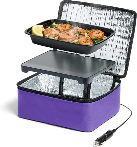 Vista 13 de HOTLOGIC Mini lonchera térmica - Calentador eléctrico portátil de alimentos para hombres y mujeres - Ideal para el trabajo, la oficina