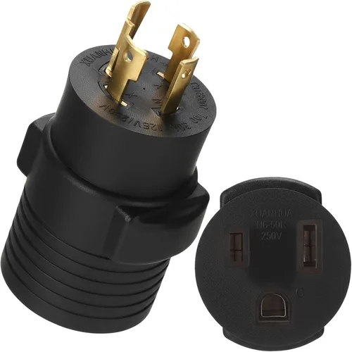 Vista 8 de Kanayu Adaptador para Generador y Soldador Compatible con NEMA L14-30P a L6-30R, Enchufe Macho de 4 Clavijas de 30A a Receptáculo Hembra de Bloqueo